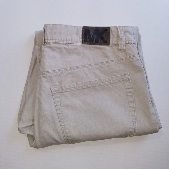 🌸 Michael Kors | Khaki Cotton Chino Pants 32 - Picture 9 of 13